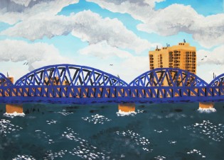 Karolína Fiedová, TRƯỜNG TIỀN most Vietnam, tempera, Gymnázium Český Těšín