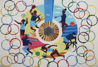 Nastja Gaveika, Olympic games in Paris 2024, tempera, Dagdas Vidusskola, Dagda, Lotyšsko